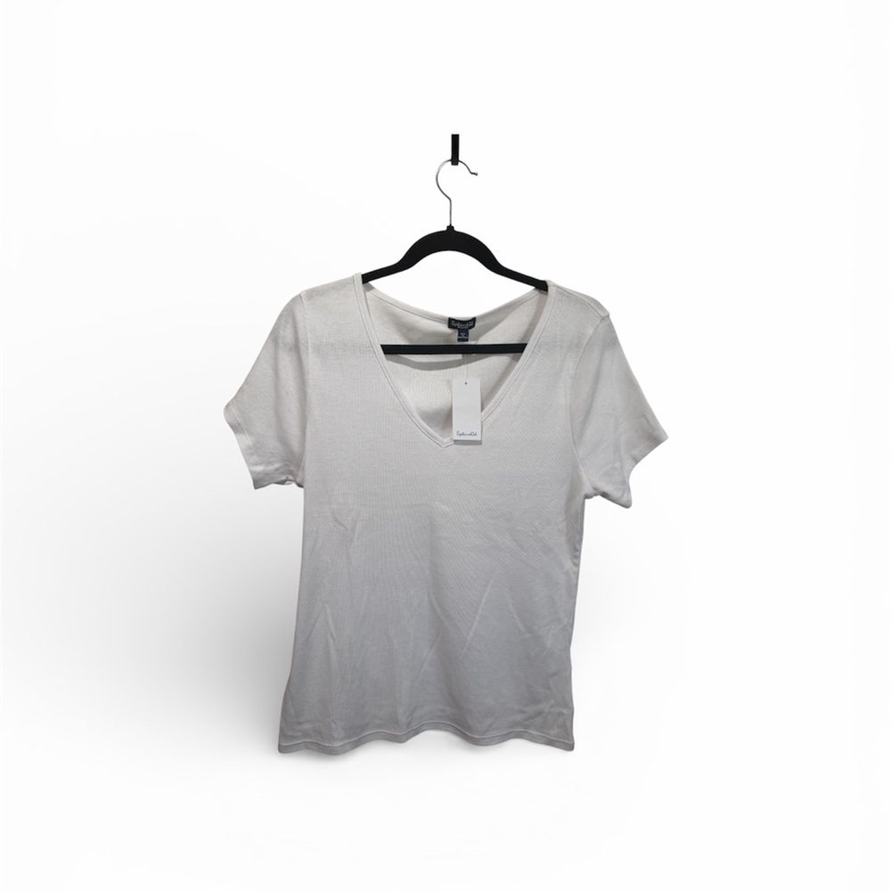 Splendid Classic V-Neck Tee | White | Size Medium | NWT
